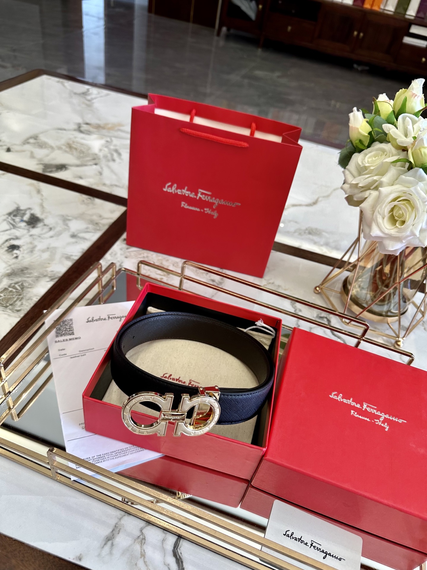 Ferragamo belt model 34